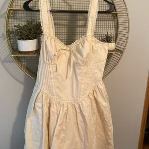 Sav Corset Mini Dress Cream